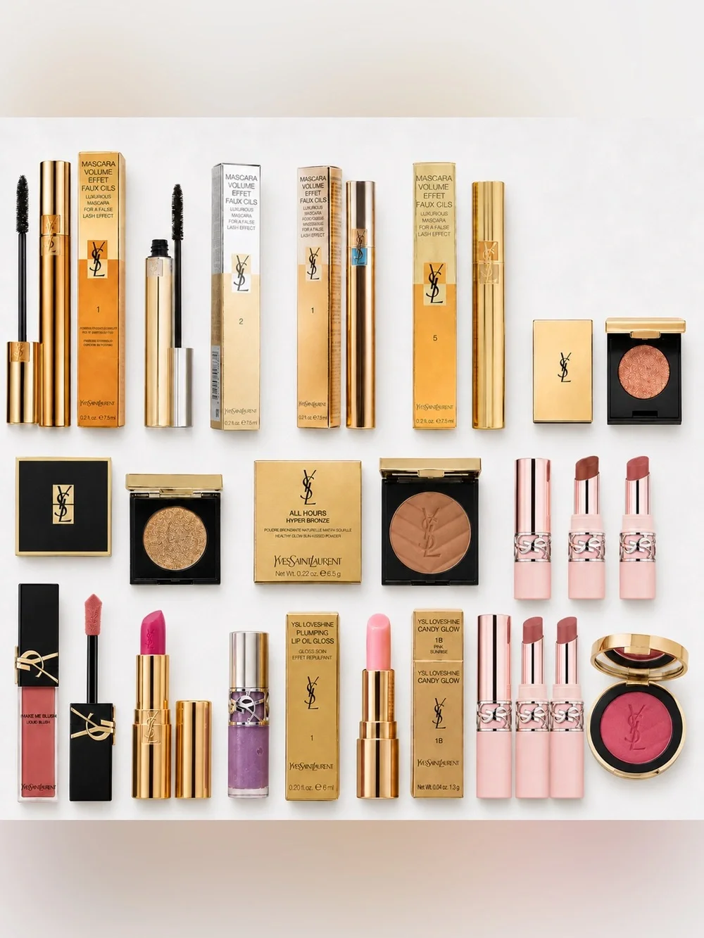 YSL Beauty Luxury Makeup Bundle — Brand New & Authentic 15 pieces